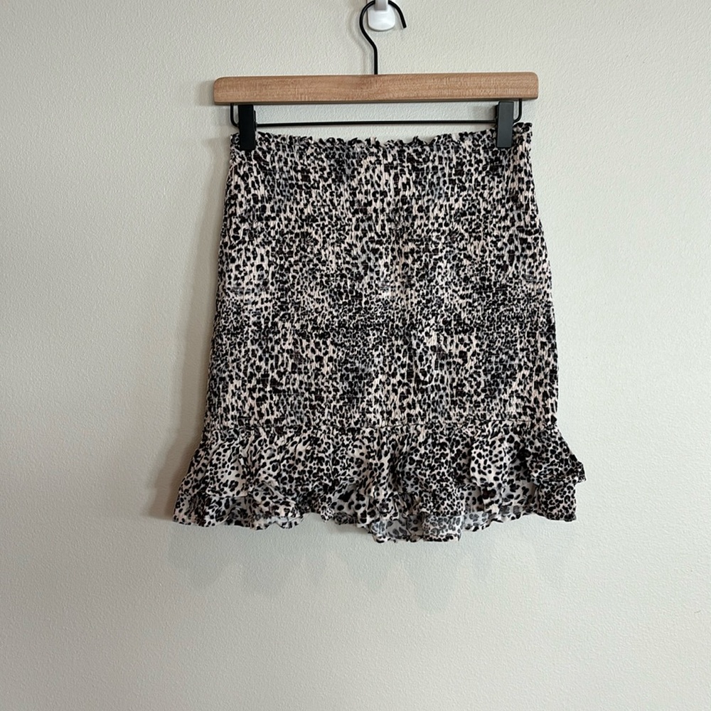 Hem & Thread cheetah print skirt